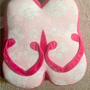 Pink fuzzy message feet
